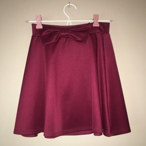 Charlotte Russe Maroon Skirt
